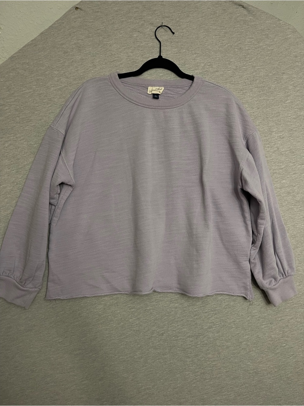 Universal thread Lavender Crewneck Sweater - Light Purple Relaxed Fit